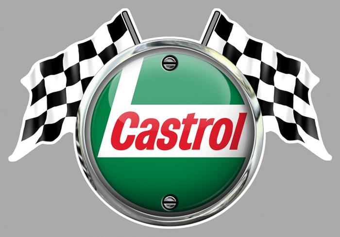 Sticker CASTROL  : Couleur Course