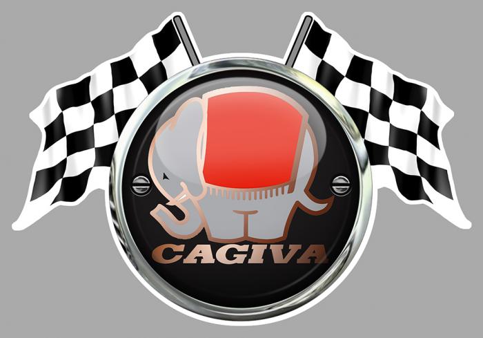 Sticker CAGIVA : Couleur Course