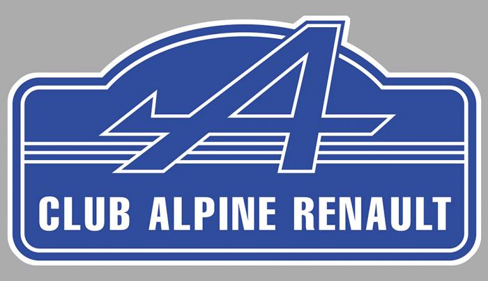Sticker CLUB ALPINE RENAULT : Couleur Course