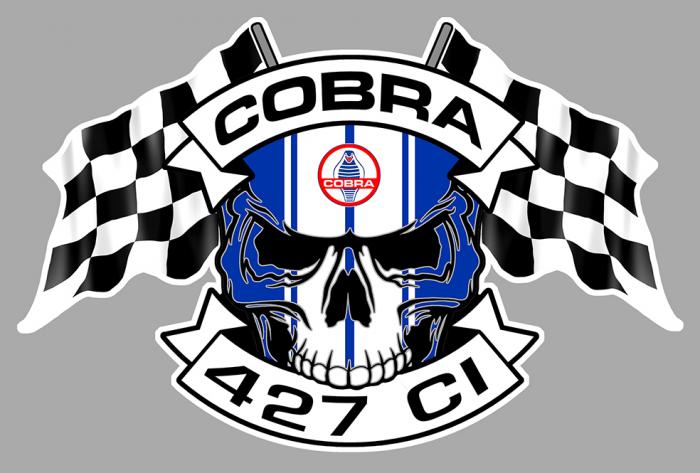 Sticker AC COBRA SHELBY FORD : Couleur Course