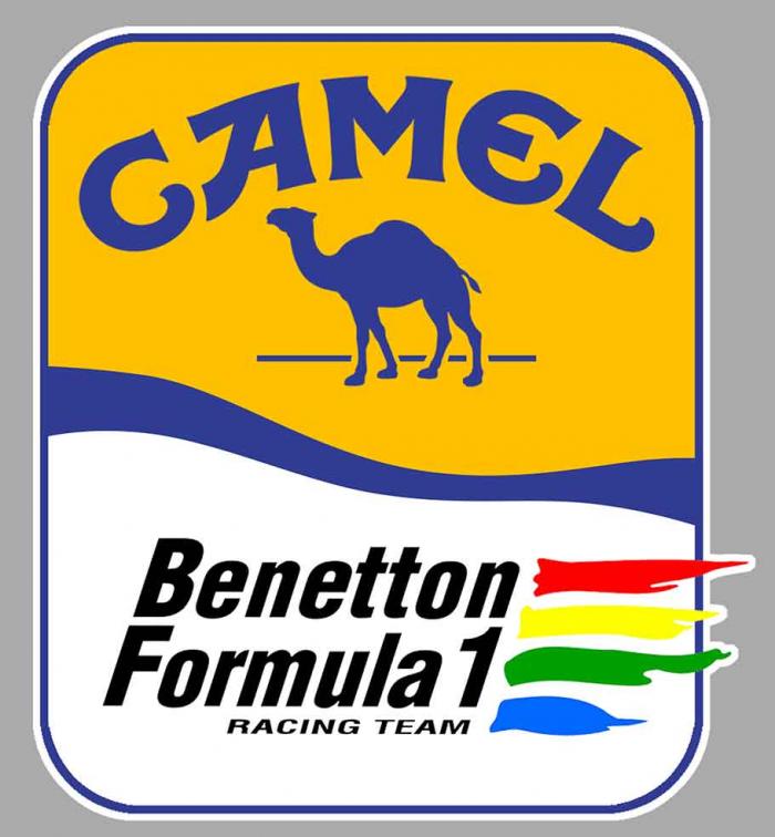 Sticker CAMEL BENETTON FORMULA 1 : Couleur Course