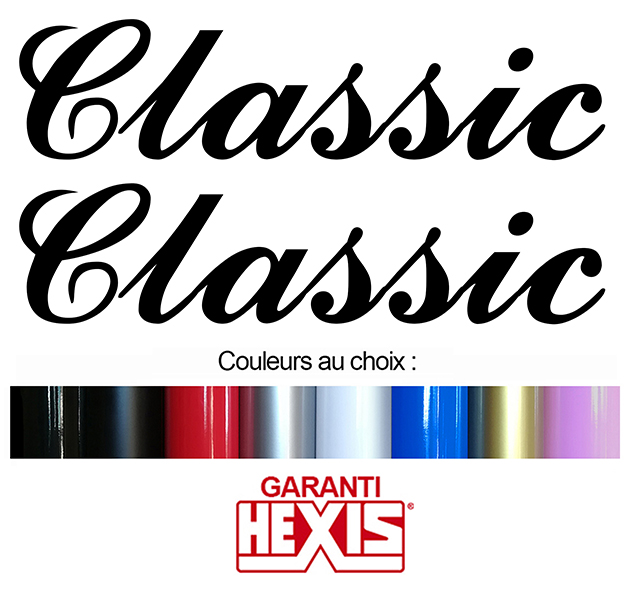 Sticker 2 X CLASSIC : Couleur Course