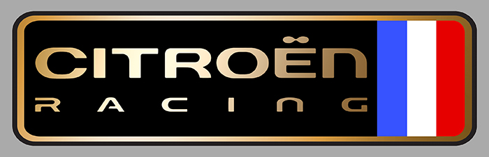 Sticker CITROEN RACING : Couleur Course