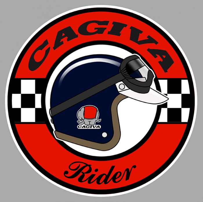 Sticker CAGIVA RIDER : Couleur Course