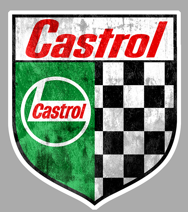 Sticker CASTROL  : Couleur Course