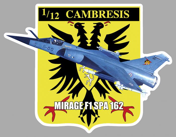 Sticker EC 1/12 CAMBRESIS MIRAGE F1 : Couleur Course