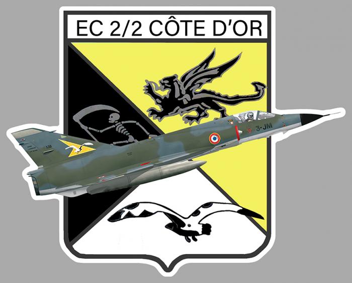 Sticker EC 2/2 COTE D'OR MIRAGE : Couleur Course