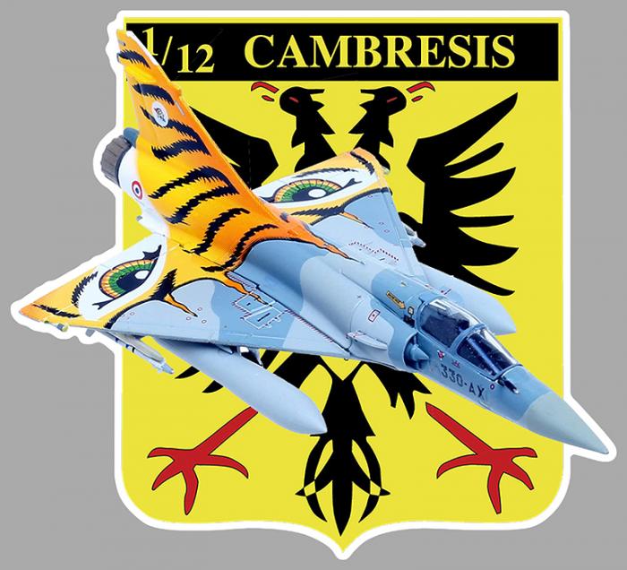 Sticker EC 1/12 CAMBRESIS MIRAGE F1 : Couleur Course