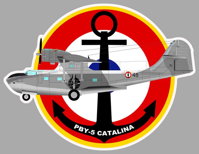 Sticker CATALINA CONSOLIDATED MARINE : Couleur Course