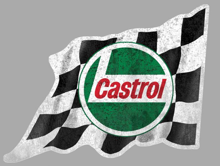 Sticker CASTROL  : Couleur Course