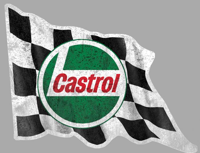 Sticker CASTROL  : Couleur Course