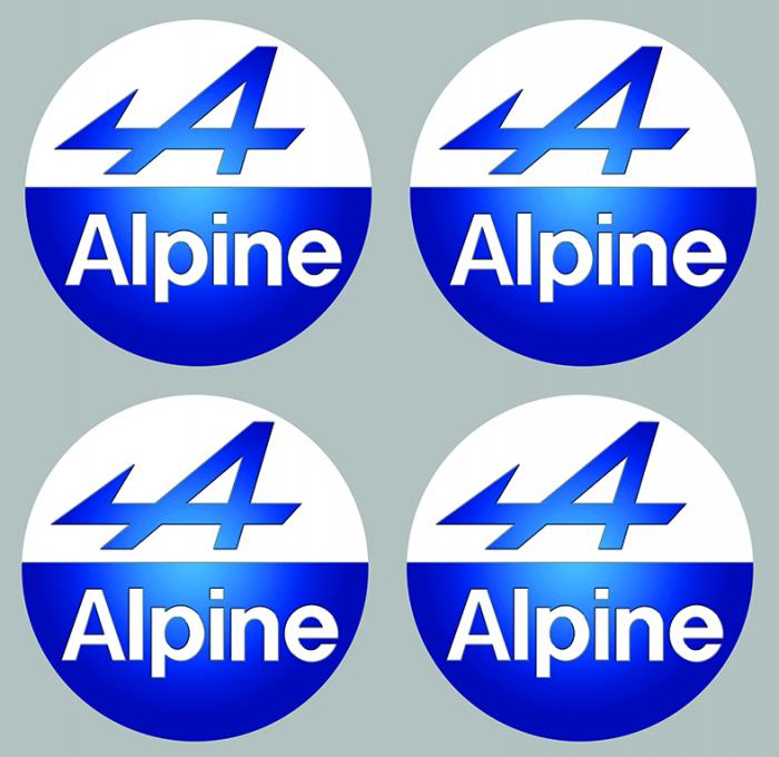 Sticker ALPINE : Couleur Course