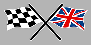 Sticker DRAPEAUX DAMIERS GB DA119 : Couleur Course