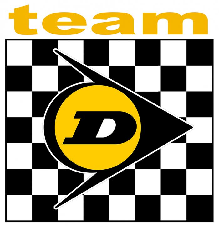 Sticker DUNLOP TEAM : Couleur Course