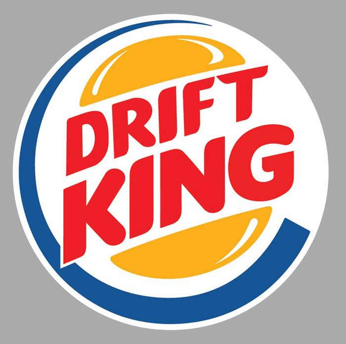 Sticker DRIFT KING : Couleur Course