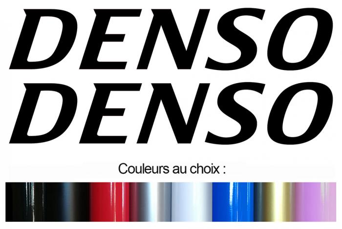 Sticker 2 X DENSO SPARK PLUGS : Couleur Course