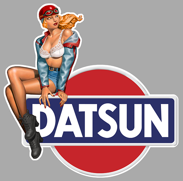 Sticker PINUP DATSUN : Couleur Course