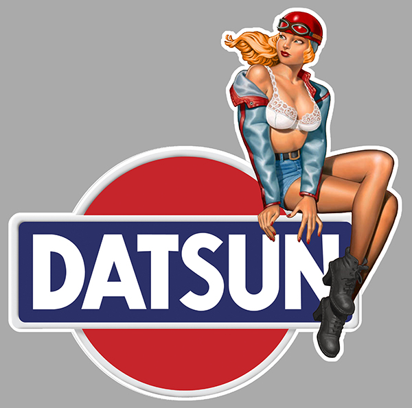 Sticker PINUP DATSUN : Couleur Course