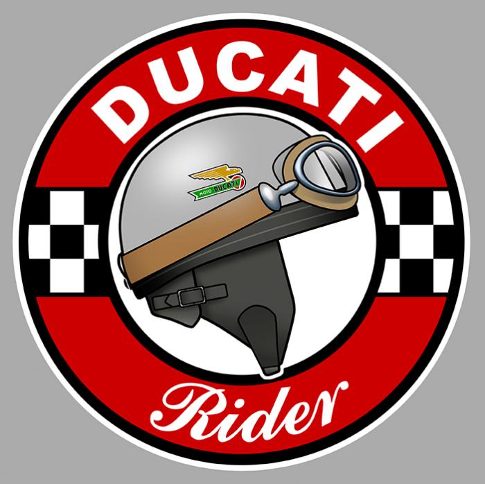 Sticker DUCATI RIDER : Couleur Course