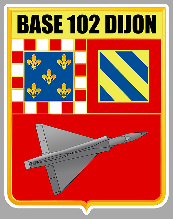 Sticker BASE AERIENNE 102 DIJON : Couleur Course