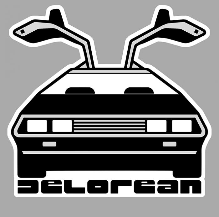 Sticker DELOREAN : Couleur Course