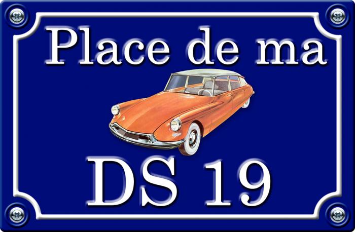 Sticker PLACE DE MA DS19 : Couleur Course