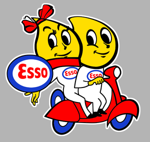 Sticker ESSO EA016 : Couleur Course