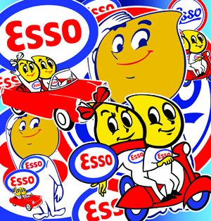 Sticker ESSO  : Couleur Course