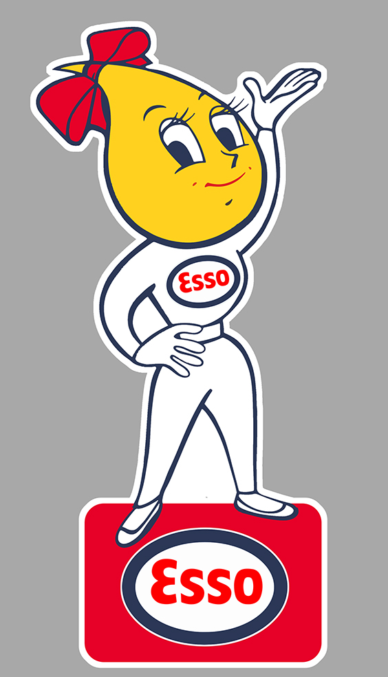 Sticker ESSO : Couleur Course