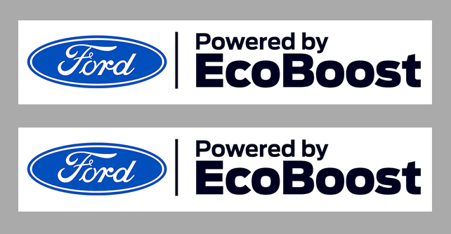 Sticker 2 X FORD ECOBOOST : Couleur Course