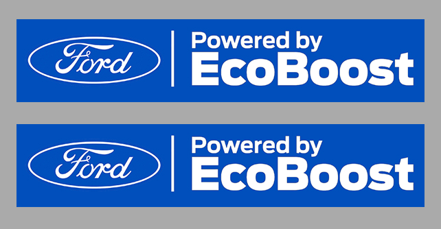 Sticker 2 X FORD ECOBOOST : Couleur Course