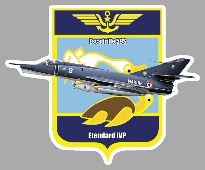 Sticker ESCADRILLE 59S ETENDARD : Couleur Course