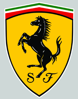 Sticker FERRARI : Couleur Course