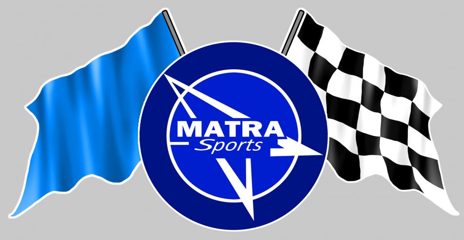 Sticker DRAPEAU DAMIERS MATRA FA078 : Couleur Course