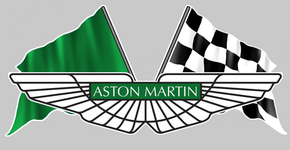 Sticker DRAPEAU DAMIERS ASTON MARTIN FA079 : Couleur Course