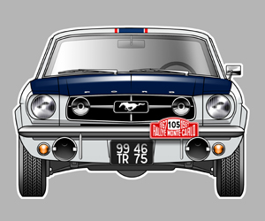 Sticker FORD MUSTANG RMC : Couleur Course