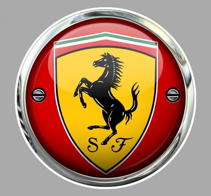 Sticker FERRARI : Couleur Course