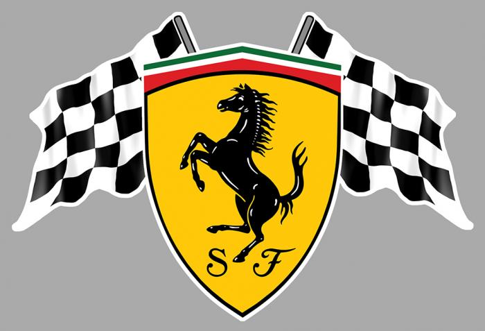 Sticker FERRARI : Couleur Course