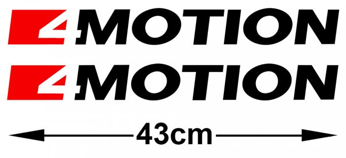 Sticker 2 X 4 MOTION VW AMAROK : Couleur Course