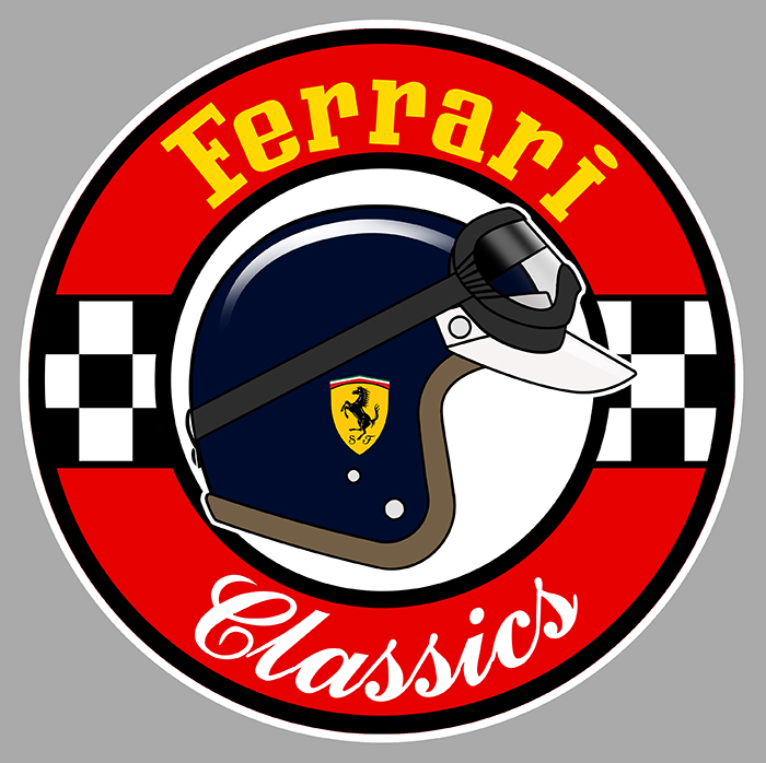 Sticker FERRARI CLASSICS : Couleur Course