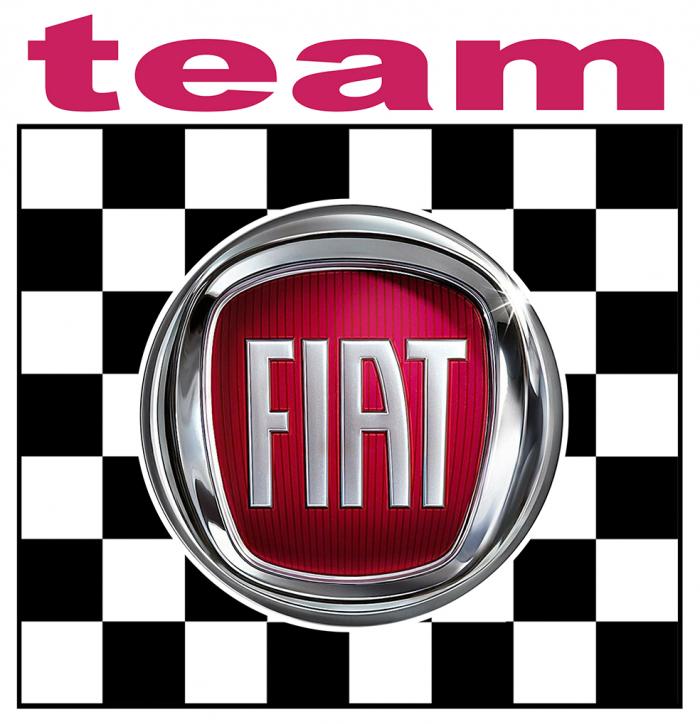 Sticker FIAT TEAM : Couleur Course