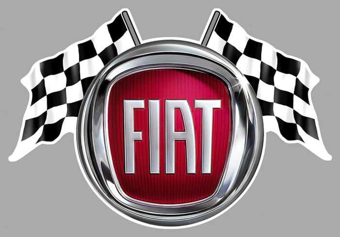 Sticker FIAT : Couleur Course