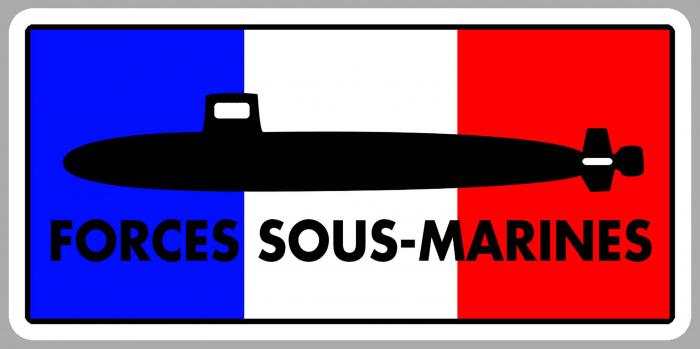 Sticker FORCES SOUS-MARINES : Couleur Course