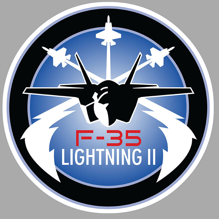 Sticker F35 LIGHTNING 2 : Couleur Course