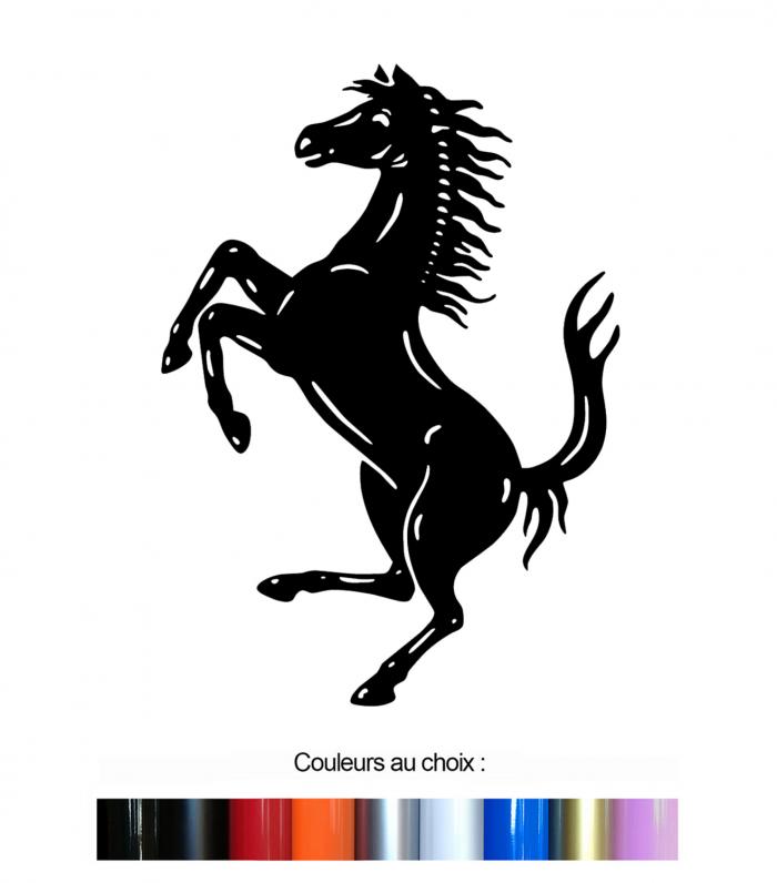 Sticker CHEVAL FERRARI : Couleur Course