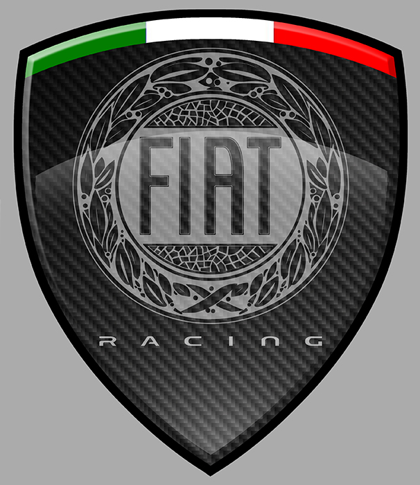 Sticker FIAT RACING : Couleur Course