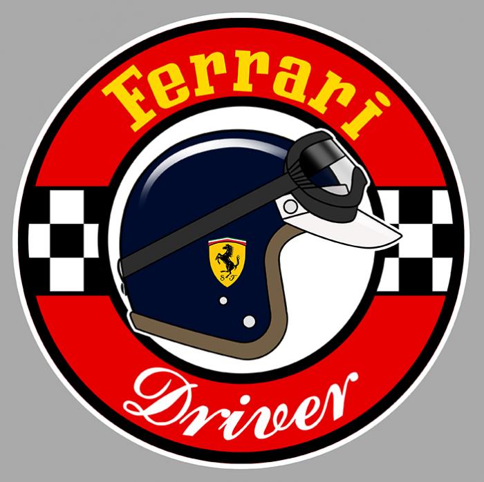 Sticker FERRARI DRIVER : Couleur Course