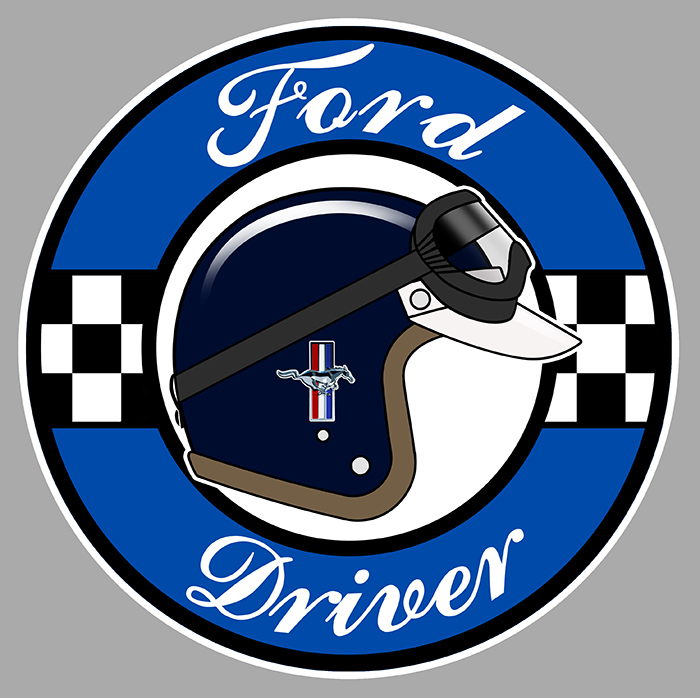 Sticker FORD DRIVER : Couleur Course