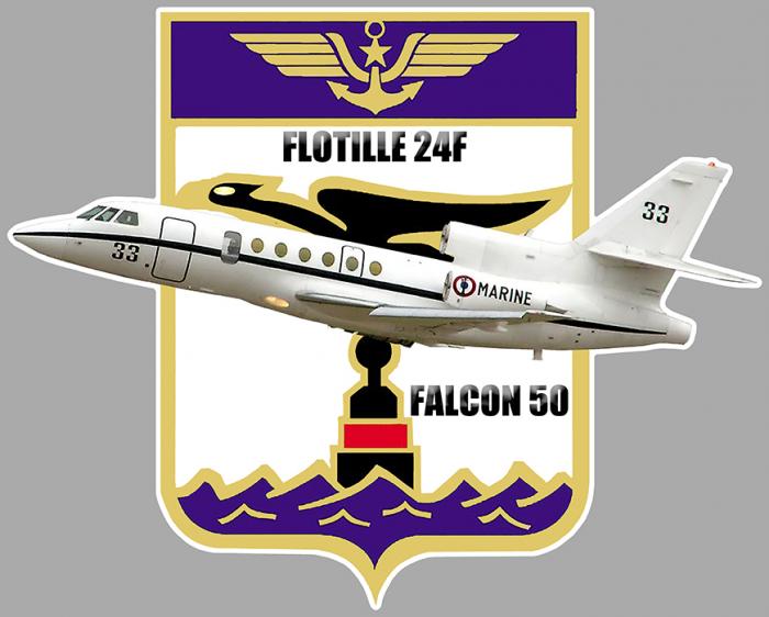 Sticker FLOTTILLE 24F MARINE FALCON : Couleur Course