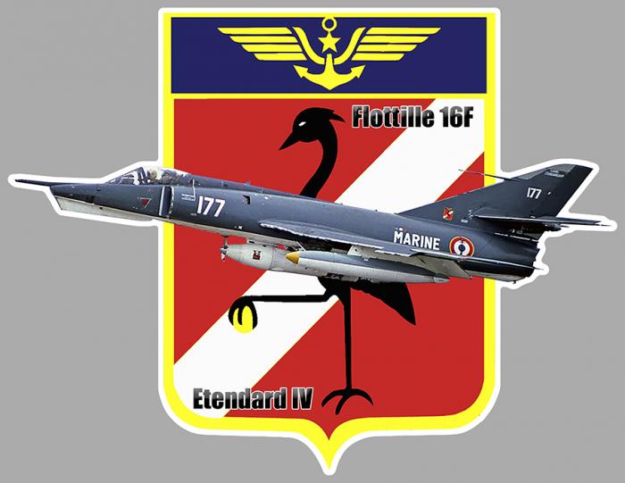 Sticker FLOTTILLE 16F ETENDARD 4 : Couleur Course